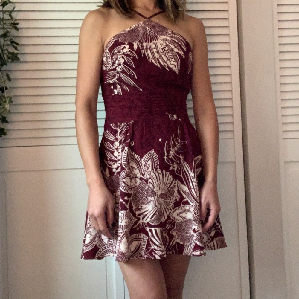Urban Outfitters Printed Halter Dress